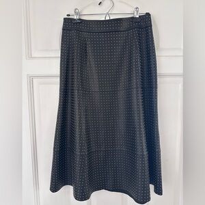 Alice + Olivia Black and White A-Line Skirt